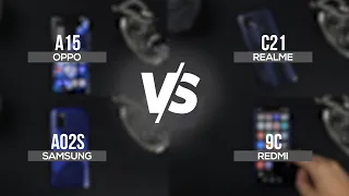 Samsung A02s vs Realme C21 vs Redmi 9C vs Oppo A15 | افضل هاتف ب 2000 جنيه