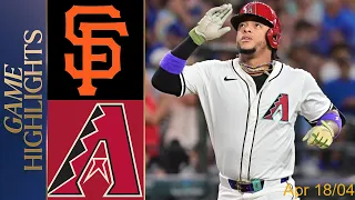 San Francisco Giants vs. Arizona Diamondbacks GAME HIGHLIGHTS 04/18/2024 | MLB Spring Training 2024