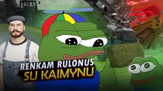 RENKAM RULONUS SU KAIMYNU! FS22