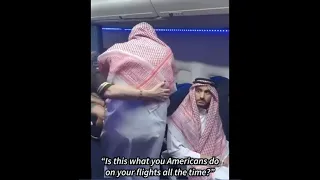 Two men dress like Muslim in a plane PRANK