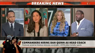 SLOPPY SECONDS! 🚨 BREAKING NEWS! 🚨 Stephen A.’s thoughts on Commanders hiring Dan Quinn! REACTION!