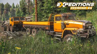 Expeditions #3: Spektakuläre Bergung des TATRA-Trucks | OFFROAD Simulation A MudRunner Game