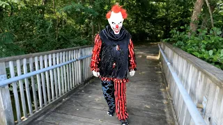 Run For Your Life! - Scary Clown Follows Us in the Woods - WeeeClown Around