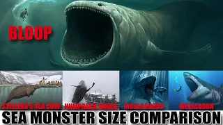 Sea Monsters Size Comparison - SIZE COMPARISON