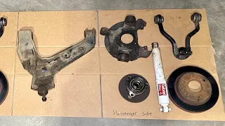Removing the upper and lower control arms on an 88-98 OBS Chevy K1500
