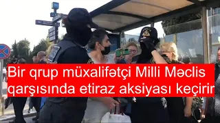 AXCP Milli Məclisin önündə etiraz aksiyası keçirir