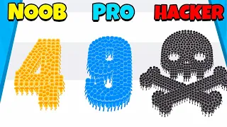 NOOB vs PRO vs HACKER - Crowd Number 3D