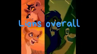 Scar,Vitani and Nuka Lions overall Lion king