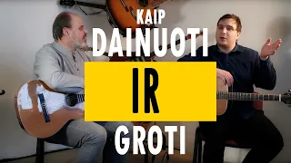 Kaip VIENU METU dainuoti IR groti gitara? Mokomės groti gitara.