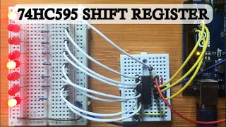 How to use the 74HC595 Shift Register with Arduino.