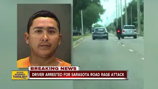 Deputies arrest driver who allegedly rammed motorcyclist off road in Sarasota road rage incident