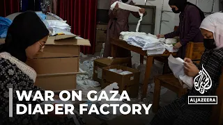 Gaza's diaper factory: Workers copy designs to cut high prices