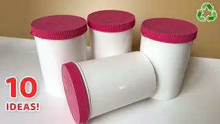 10 GENIUS IDEAS FROM PLASTIC CANS! DON'T THROW AWAY EMPTY CANS! DIY!