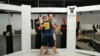 Clinch Technique: MMA Circling off Cage