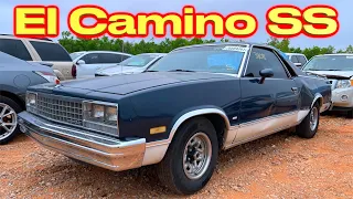 Copart Walk Around 5-4-21 + 85 Chevy El Camino SS + Cadillac Hearse!!