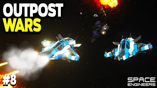 UNDER ATTACK!! - Space Engineers: OUTPOST WARS - Ep #8