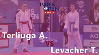 Paris Open Karate 2022. Anzhelika Terliuga - Levacer Tylla. Female kumite -55 kg