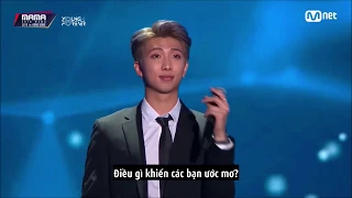 [VIETSUB] 181214 BTS RM Opening Speech Performance @ MAMA 2018 in HongKong