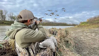 RIVER GOOSE HUNTING Big Flocks of Geese at Close Range! (LIMITED OUT)