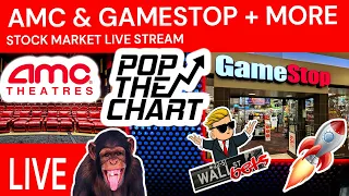 AMC & GameStop LIVE STREAM | DAY TRADING | STOCK MARKET TODAY | 04.12.21 | Pop The Chart | YouTube