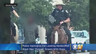 Texas Mounted Police Officers Lead Cuffed Black Man Through Streets With Rope