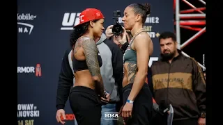 UFC 245: Amanda Nunes vs. Germaine de Randamie Weigh-In Staredown - MMA Fighting