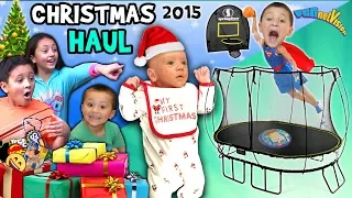 CHRISTMAS HAUL 2015 w  SNOW!!! Surprises!! FV Family X-Mas Holiday Vlog