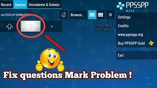 PPSSPP Fix question mark problem