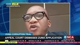 Appeal court dismisses Zuma application