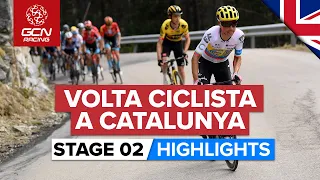 Summit Finish Gives Early Test For Favourites! | Volta A Catalunya 2023 Highlights - Stage 2