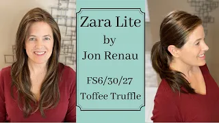 Zara Lite by Jon Renau in FS6/30/27, Toffee Truffle, Wig Review, Color Details, and Styling Options