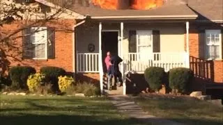 Off-Duty Firefighter Rescues Strangers' Dog From House Fire