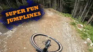 A FUN LAP DOWN THE WHISTLERS JUMP LINES