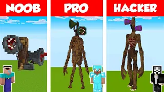 Minecraft NOOB vs PRO vs HACKER: SIREN HEAD HOUSE BUILD CHALLENGE in Minecraft / Animation