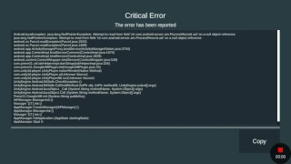 Error Critical Ops