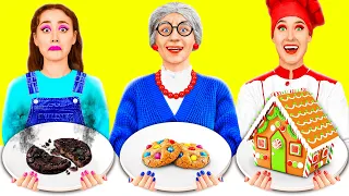 Me vs Grandma Cooking Challenge | Kitchen Gadgets and Parenting Hacks by KaZaZa Challenge