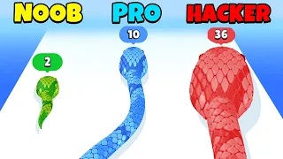 NOOB vs PRO vs HACKER - Snake Run Race