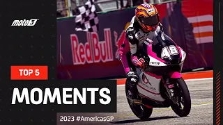Top 5 Moto3™ Moments! 🤯 | 2023 #AmericasGP