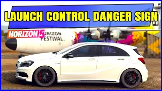 LAUNCH CONTROL Danger Sign using A800 M-B A45 - FORZA HORIZON 5