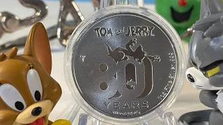 Tom and Jerry 80th Anniversary Multiview Medal - 1 oz .999 Silver - Royal Dutch Mint