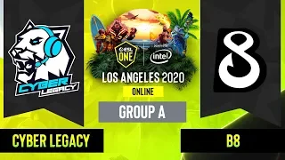 Dota2 - Cyber Legacy vs. B8 - Game 2 - Group A - EU/CIS - ESL One Los Angeles