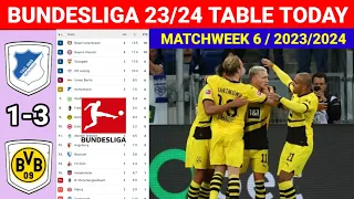 Hoffenheim vs Dortmund 1-3 ¦ Germany Bundesliga Table Updated Today Matchweek 6 ¦ Bundesliga 2023/24