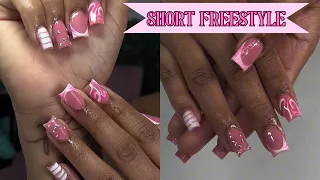 PINK & WHITE FREESTYLE FOR BEGINNERS ✨