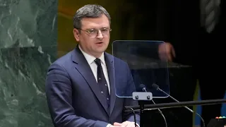 Ukraine's Dmytro Kuleba makes plea for aid: "This is a genocide" | FULL SPEECH