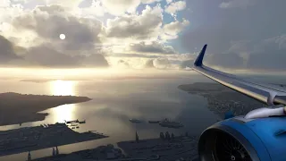 Summer Landing in Seattle With Alaska Airlines. Long, Scenic Downwind and Final.