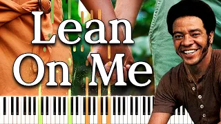 Bill Withers - Lean On Me - Piano Tutorial (Piano Cover + Sheets)