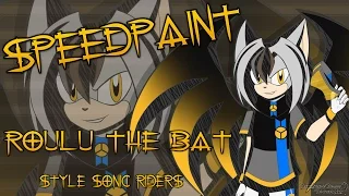 SpeedPaint - Roulu Style Sonic Riders | Shade Dark The Hedgehog