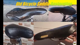 Old Bicycle Saddle Restoration