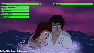 The Little Mermaid (1989) Final Battle with healthbars