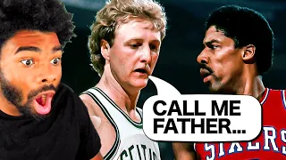 First Time Reaction to Larry Bird's Most SAVAGE Moments
